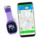 Смарт годинник Smart Watch DF25 розумні годинник телефон дитячі GPS вологозахищені Violet - зображення 4