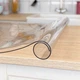 Мягкое стекло Силиконовая защитная скатерть Soft Glass 1.3х1.0 м (толщина 2мм) Прозрачная - изображение 3