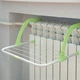Підвісна сушарка Fold Clothes Shelf Зелена Навісна знімна для взуття одягу білизни на батарею - зображення 2