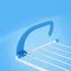Подвесная сушилка Fold Clothes Shelf Голубая Съёмная навесная для обуви одежды белья на батарею - изображение 5