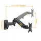 Кронштейн для телевизора North Bayou NB F150 17" - 27" VESA настенный с 3D-регулировкой и функцией PIVOT Черный - изображение 4