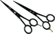 Ножницы парикмахерские Zauber-manicure Черные 1040 5.0 (1040) (4004904110403) - изображение 1