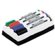Набор маркеров Buromax JOBMAX Board, SET*4шт+губка (BM.8800-84) - изображение 1
