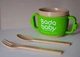 Набор детской посуды из рисовой шелухи MISA products «Bada Baby» Зелёный (MBB-GR) - изображение 4