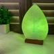 Соляна лампа - Нічник HealthLamp Зелений Листочок з регулятором яскравості в Подарунковій упаковці - зображення 4