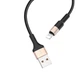 Кабель Hoco X26 USB to Lightning 1m черно-золотистый - изображение 3
