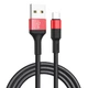 Кабель Hoco X26 USB to Type-C 1m черно-красный - изображение 3