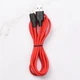 Кабель Hoco X21 Plus USB to MicroUSB 2m чорно-червоний - зображення 3