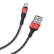 Кабель Hoco X26 USB to MicroUSB 1m черно-красный - изображение 3
