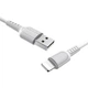 Кабель USB Borofone BX16, USB to Lightning, 1m, білий - зображення 2