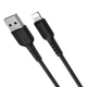 Кабель USB Borofone BX16, USB to Lightning, 1m, чорний - зображення 1