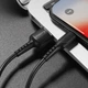 Кабель USB Borofone BX16, USB to Lightning, 1m, чорний - зображення 4