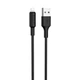 Кабель Hoco X25 USB to Lightning 1m черный - изображение 1