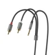 AUX кабель Hoco UPA10 Jack 3.5 to RCA 1.5m серый - изображение 3