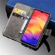 Чохол Clover для Xiaomi Redmi Note 7 / Note 7 Pro книжка шкіра PU сірий Без бренду - зображення 2