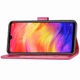Чохол Clover для Xiaomi Redmi Note 7 / Note 7 Pro книжка шкіра PU малиновий Без бренду - зображення 5