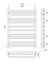 Сушка для рушників WarmShop T2/1 700x500 (31070050) - зображення 3