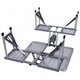 Алюминиевый стол для пикника раскладной со 4 стульями Folding Table 85х67х67 см (Серебристый) (IM 46620) - изображение 5