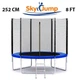 Батут SkyJump 8 фт., 252 см с защитной сеткой - изображение 2