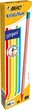 Набор карандашей чернографитных шестигранных BIC Evolution Stripes HB с ластиком 12 шт (3086123278189) - изображение 1