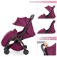 Прогулочная коляска EL Camino Handy ME 1034L Sangria Purple (ME 1034L) - изображение 3