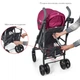 Прогулочная коляска-трость El Camino Breez ME 1029 Grey/Pink (ME 1029) - изображение 6