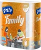 Упаковка паперових рушників Grite Family 2 шари 83 аркуші 14 шт. по 2 рулони (4770023348606) - зображення 3