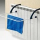 Подвесная сушилка Fold Clothes Shelf Черно белая Съемная навесная для обуви одежды белья на батарею - изображение 2
