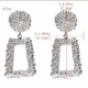 Сережки жіночі (біжутерія) Oxa об'ємні (2909) silver - изображение 5