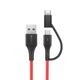 Кабель BlitzWolf 2 в 1 USB+Type-C BW-MT 3 1.8м - изображение 1
