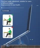 Подставка для ноутбука HOCO PH37 Excellent aluminum alloy folding laptop stand |19-30°|. Grey - изображение 6
