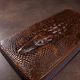 Мужской клатч с силуэтом каймана 20235 Vintage Коричневый - изображение 5
