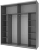 Шкаф-купе Doros G-Caiser 220 х 60 х 240 см Графитовая / Белая (42001012) - изображение 2