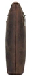 Красивая барсетка мужская в коже Crazy horse Vintage 14954 Коричневая - изображение 10