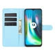 Чехол Fiji Luxury для Motorola Moto E7 Plus книжка голубой - изображение 2