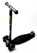 Детский трехколесный самокат Scooter MAXI со светящимися колесами, Black - изображение 1