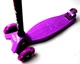 Детский трехколесный самокат Scooter MAXI со светящимися колесами, Violet - изображение 2