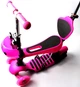 Дитячий триколісний самокат Scooter Божа корівка 5 в 1 з сидінням і батьківською ручкою, Pink - зображення 2