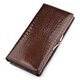Кошелек женский стильный для купюр и карточек ST Leather 18396 (S3001A) лакированная кожа Коричневый - изображение 2