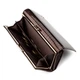 Кошелек женский стильный для купюр и карточек ST Leather 18396 (S3001A) лакированная кожа Коричневый - изображение 5