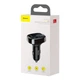 FM-трансмітер модулятор Baseus + АЗУ T-Typed Bluetooth FM Launcher 3,4 A 2USB black (CCTM-01) - зображення 10