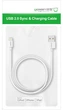 Kabel Ugreen US155 USB Type-A 2.0 - Lightning MFI 1 m Nickel Plated White (6957303827282) - obraz 3