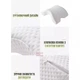 Подушка - туннель для шеи MEMORY FOAM PILLOW Ортопедическая с эффектом памяти Гипоаллергенная Дышащая 3599 Белый - зображення 7