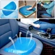 Зручна ортопедична подушка для сидіння EGG SITTER SUPPORT CUSHION Гелева На стілець Крісло В машину Офіс ергономіка під сідниці 7234 Синій чохол - зображення 5