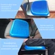 Зручна ортопедична подушка для сидіння EGG SITTER SUPPORT CUSHION Гелева На стілець Крісло В машину Офіс ергономіка під сідниці 7234 Синій чохол - зображення 6