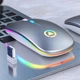 Мышь беспроводная SKY (A2) Silver, аккумулятор, RGB - изображение 2