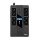 Источник бесперебойного питания NJOY Token 800 (UPCSBLS680TTOAZ01B), Lin.int., 8 x Schuko, USB, LCD, пластик - изображение 7