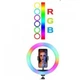 Кольцевая лампа CTM RGB для видеосъемок, фото, селфи - изображение 7