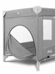 Манеж-кроватка 2 в 1 Caretero Basic Plus с колесами и матрасом + сумка для транспортировки Серый - изображение 2