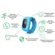 Детские смарт телефон-часы с GPS трекером Smart Watch GW300 (Q50) голубые - изображение 5